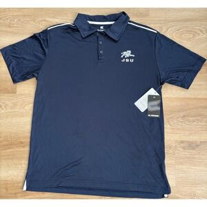 NWT Men's Colosseum Jackson State University Tigers Polo - Large - Navy Blue